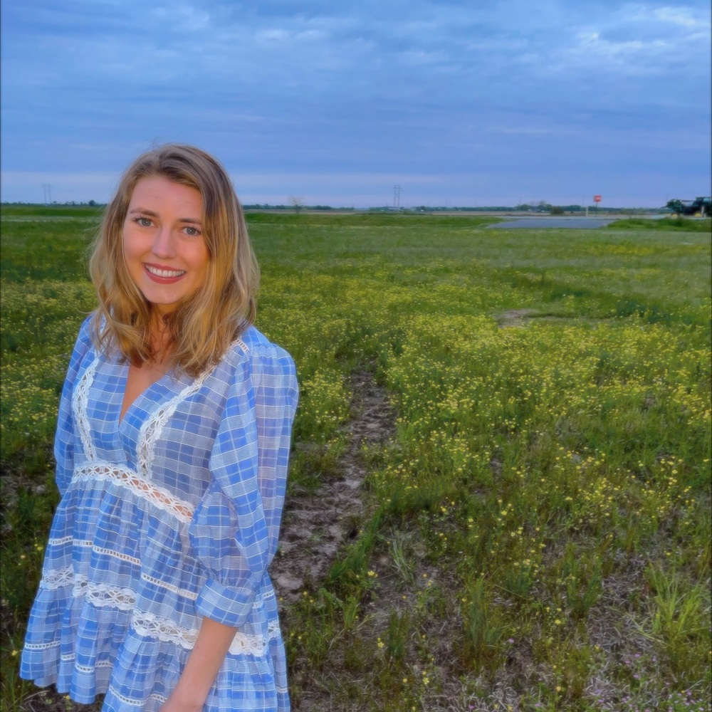 Blue Plaid Women's Top